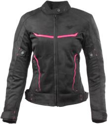RSA Geaca moto dama RSA Runway negru-roz (RSABURUNWBPD)