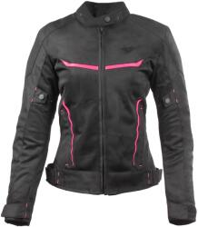 RSA Jachetă de motocicletă pentru femei RSA Runway negru și roz (RSABURUNWBPD)