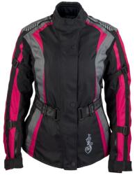 Roleff Jachetă moto pentru femei Roleff Estretta negru-roșu-gri (RO904)