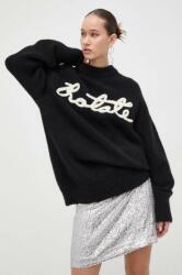 ROTATE gyapjú pulóver meleg, női, fekete - fekete 34 - answear - 98 990 Ft
