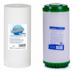 Szűrőkészlet antibakteriális közepes teljesítményű központi víztisztítóhoz, 2 lépcsős (TW-10BB-2) - viztisztitoplaza
