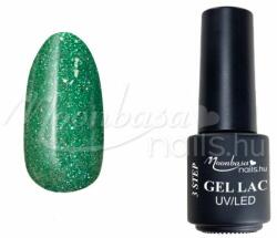 Moonbasanails 3step géllakk 4ml #233 Zöld csillámfény