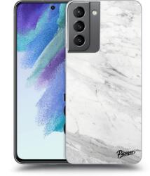 Picasee ULTIMATE CASE PowerShare Samsung Galaxy S21 FE 5G - készülékre - White marble