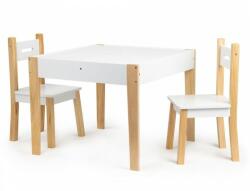 Ecotoys Set de masa cu doua scaune pentru copii Ecotoys OTI43 - mama