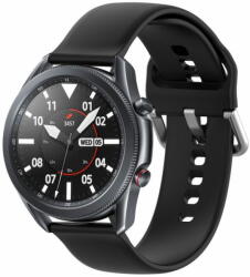  TKG Xiaomi Watch S1 / Watch S1 Active okosóra szíj - fekete szilikon szíj (22mm)