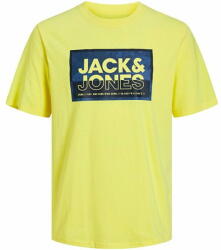 JACK & JONES Férfi póló JCOLOGAN Standard Fit 12253442 Lemon Verbena (Méret L)