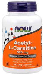 NOW NOW Acetil-L-karnitin 500 mg, 100 kapszula