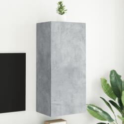 vidaXL betonszürke szerelt fa fali TV-szekrény 40, 5 x 30 x 90 cm (836927)
