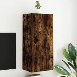 vidaXL füstös tölgyszínű szerelt fa fali TV-szekrény 40, 5 x 30 x 90 cm (836928)