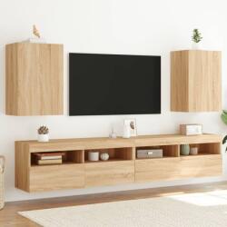 vidaXL 2 db sonoma tölgy szerelt fa fali TV-szekrény 40, 5 x 30 x 60 cm (836915)