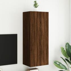 vidaXL barna tölgyszínű szerelt fa fali TV-szekrény 40, 5 x 30 x 102 cm (836937)