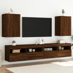 vidaXL 2 db barna tölgy szerelt fa fali TV-szekrény 40, 5 x 30 x 60 cm (836923)