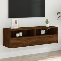 vidaXL barna tölgyszínű szerelt fa fali TV-szekrény 100 x 30 x 30 cm (836894)