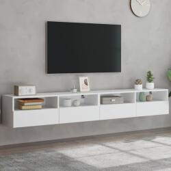 vidaXL 2 db fehér szerelt fa fali TV-szekrény 100 x 30 x 30 cm (836883)