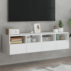 vidaXL 2 db fehér szerelt fa fali TV-szekrény 60 x 30 x 30 cm (836855)