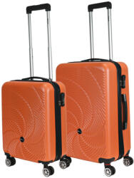 Benzi Aircraft narancssárga 4 kerekű kabinbőrönd és közepes bőrönd (BZ5688-S-M-narancs)