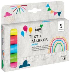Marker pentru textile Junior Kreul, 5 buc/set