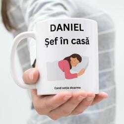 3gifts Cana personalizata - Sef in casa - 3gifts - 43,00 RON