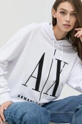 Giorgio Armani pamut melegítőfelső fehér, női, nyomott mintás - fehér M - answear - 40 990 Ft