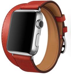Innocent Double Leather Strap Apple Watch Band 42/44/45mm - Red