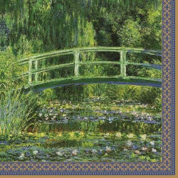 Easy Life Monet Vízililiom és japán híd 20db-os 33x33 cm papírszalvéta