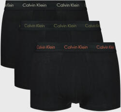 Calvin Klein 3PACK Boxeri Calvin Klein Cotton Stretch Low Rise negru_portocaliu M
