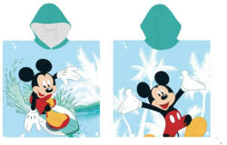 Kids Licencing Disney Mickey egér gyerek poncsó - 100% pamut- 60x120 cm - világoskék