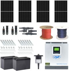 PNI Kit fotovoltaic cu 4 panouri 370W monocristalin, 120 celule, 11A, include set conectori, cablu solar, accesorii de monta (PNI-KF-SC18-4)
