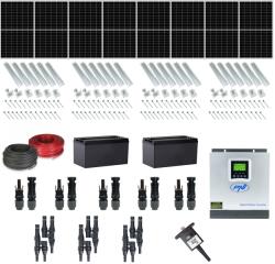PNI Kit fotovoltaic 8 panouri 370W, 120 celule, 11A, include conectori, cablu solar, accesorii montaj, invertor solar, Dongle WLAN (PNI-KF-SC18-8)