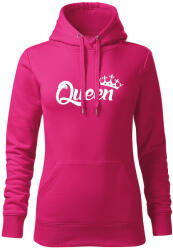 DRAGOWA kapucnis női pulóver queen, rózsaszín 320g / m2