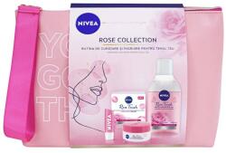 Nivea Set Cadou Nivea Rose Collection Gel-Crema de Zi 50 ml, Apa Micelara 400 ml, Balsam de Buze 4.8 g si Geanta (MAG1017656TS)