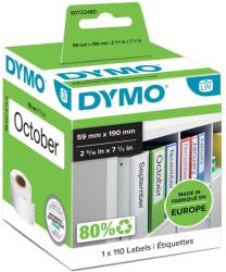 DYMO LW-Ordner-Etiketten breit 59x190mm weiß 110St/Rolle (S0722480) (S0722480)