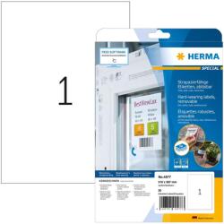 HERMA Folien-Etiketten A4 210x297mm weiß ablösbar 20St. (4577) (4577)