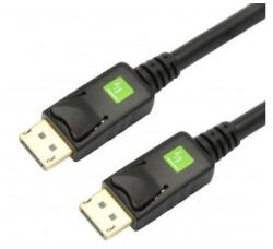 TECHLY Audio/Video DisplayPort M/M 0.5m Black ICOC DSP-A-005 0, 5 M Fekete (ICOC-DSP-A-005) (ICOC-DSP-A-005)