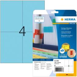 HERMA Etiketten A4 blau 105x148mm Papier matt ablösbar 80St. (4563) (4563)