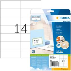 HERMA Etiketten Premium A4 weiß 105x42, 3 mm Papier 350 St. (5057) (5057)