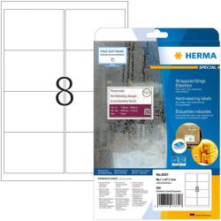 HERMA Adressetiketten A4 weiß 99, 1x67, 7 mm Folie 200 St. (8331) (8331)