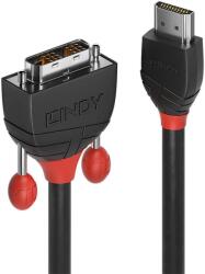 Lindy 36275 video átalakító kábel 10 M HDMI A-típus (Standard) DVI-D Fekete, Vörös (36275) (36275)