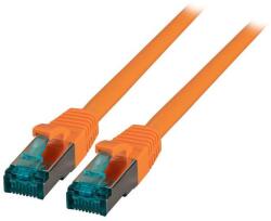 EFB-Elektronik S/FTP CAT6a Patch kábel 15m Narancssárga (MK6001.15O) (MK6001.15O)