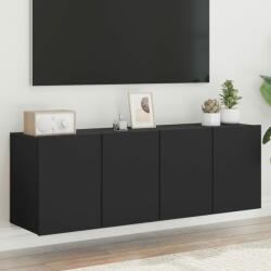 vidaXL 2 db fekete falra szerelhető TV-szekrény 60 x 30 x 41 cm (836941)