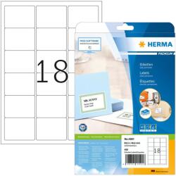 HERMA Adressetiketten Premium A4 weiß 63, 5 x 46, 6 mm 450St. (4501) (4501)