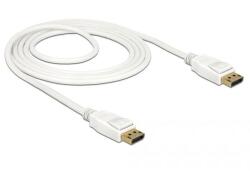 Delock DisplayPort 1.2 -> DisplayPort 1.2 M/M video kábel 1.5m fehér (85509) (85509)