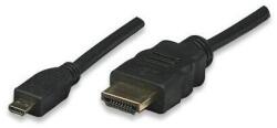 TECHLY 3.0m HDMI 1.4a/Micro HDMI D HDMI kábel 3 M HDMI A-típus (Standard) HDMI D-típus (Micro) Fekete (ICOC-HDMI-4-AD3) (ICOC-HDMI-4-AD3)