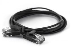 Wantec UTP CAT6a Patch kábel 1m - Fekete (7313) (7313)
