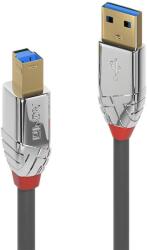 Lindy 36661 USB kábel 1 M USB 3.2 Gen 1 (3.1 Gen 1) USB A USB B Króm, Szürke (36661) (36661)