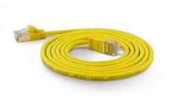 Wantec SSTP CAT7 Patch kábel 0.5m - Sárga (7172) (7172)