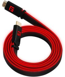 FloatingGrip HDMI-A apa - HDMI-A apa kábel 1.5m - Piros (FG-HDMILED-150-RED) (FG-HDMILED-150-RED)