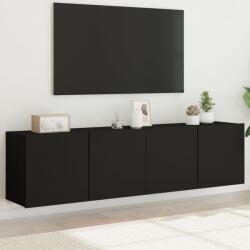 vidaXL 2 db fekete falra szerelhető TV-szekrény 80 x 30 x 41 cm (836955) - vidaxl
