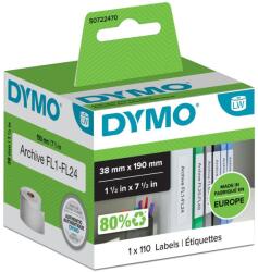 DYMO LW-Ordner-Etiketten schmal 38x190mm weiß 110St/Rolle (S0722470) (S0722470)