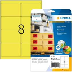 HERMA Etiketten A4 neon-gelb 99, 1x67, 7 mm Papier 160 St. (5144) (5144)